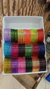 Trendy Crystal Glossy Glass Bangles Combo Set Suppliers In India